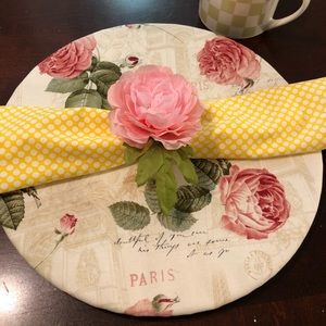 Handmade  “Sousplat Placemats🌸🌺🌺